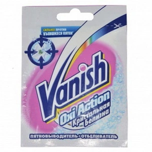 Засіб для видалення плям Vanish Oxi Action Crystal White 30 г (5900627031249) зображення 1
