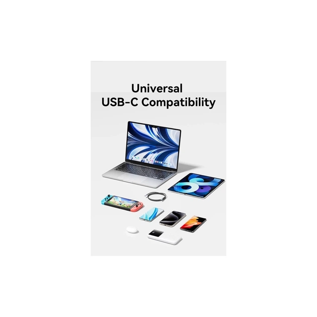 Дата кабель USB-C to USB-C 1.5m 240W aluminum black Vention (TREBG) - picture 12