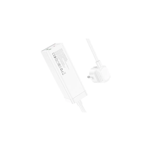 Сетевой фильтр питания HOCO AC9A 1 роз, 2 USB,USB-C, 30W, 1,5м, White (AC9AW) изображение 1