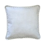 Подушка Прованс декоративна з гудзиком Bella Сіра клітинка 35х35 (4823093416659) - зменшене зображення 1