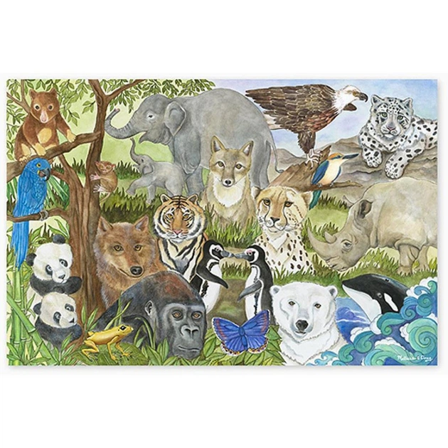 Пазл Melissa&Doug Мега "Вымирающие виды животных", 48 элементов (MD4437) - изображение 1