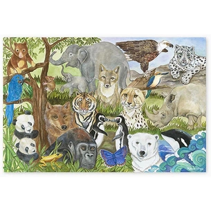 Пазл Melissa&Doug Мега "Вымирающие виды животных", 48 элементов (MD4437) изображение 1