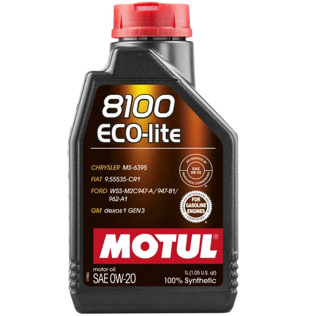 Моторна олива MOTUL 8100 Eco-lite SAE 0W-20, 1л - изображение 1