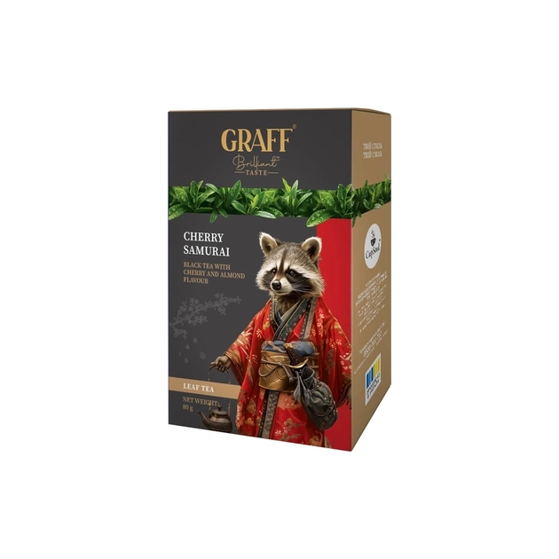 Чай Graff Cherry Samurai з вишнею листовий 80 г (gr.11884) - зображення 1