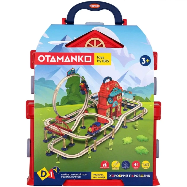 Железная дорога Otamanko Храбрый паровозик трюковая железная дорога 142 детали (89953) - изображение 12