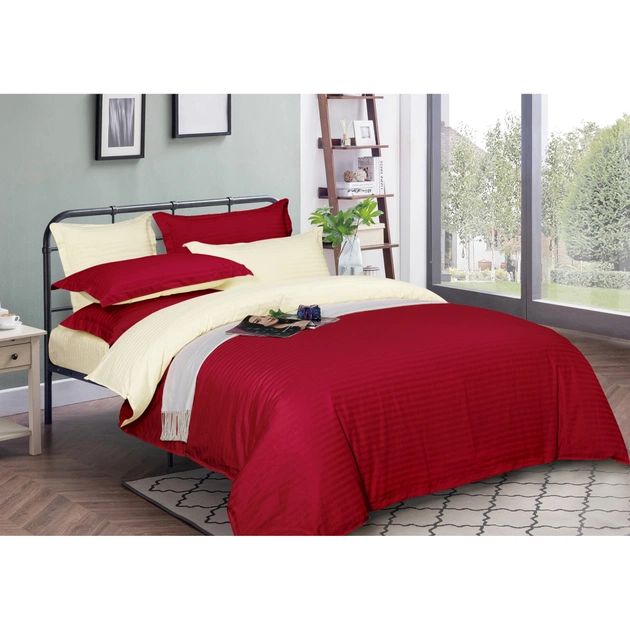 Підковдра MirSon Satin Stripe 30-0018 + 30-0002 Karimi 143х210 см (2200005264010) - зображення 1