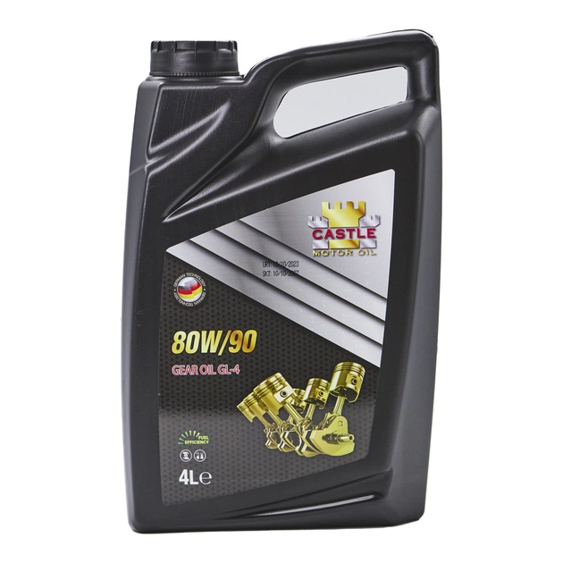 Трансмісійна олива CASTLE MOTOR OILS 80W90 4л - picture 1