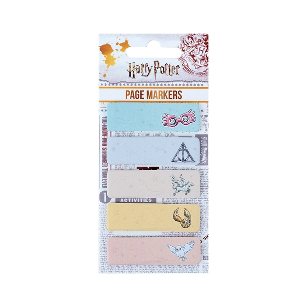 Стікер-закладка Kite паперова з малюнком Harry Potter 100 шт, 5х20 шт (HP23-480) - picture 1