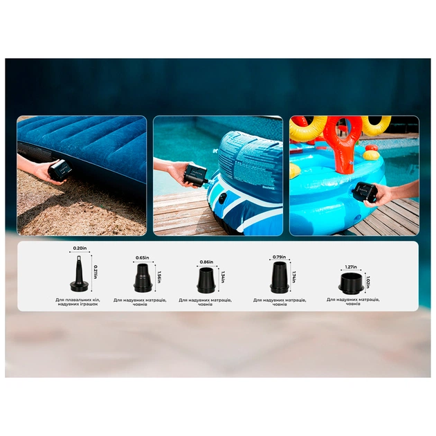 Насос для надувних меблів Flextail Evo Pump 3, 1000 л/хв, помаранчевий (EP3G1300-OG-i) - зображення 8