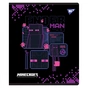 Зошит Yes Minecraft. Black 12 аркушів лінія (767510) - зменшене зображення 6