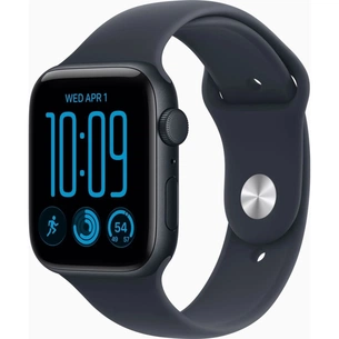 Смарт-часы Apple Watch SE 3 2026 GPS + Cellular 40mm Midnight Aluminium Case with Navy Blue Sport Band - S/M (MJLG4RK/A) изображение 1