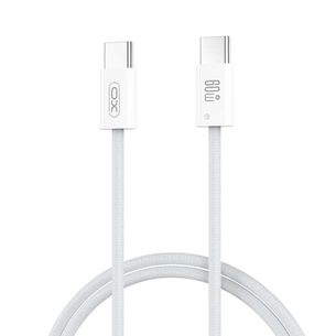 Дата кабель USB-C to USB-C 1.0m 60W white XO (CB-Q73CC) зображення 1