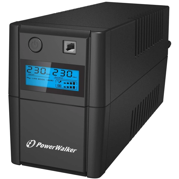 Пристрій безперебійного живлення PowerWalker Basic VI 850 SHL (10120096) - зображення 1