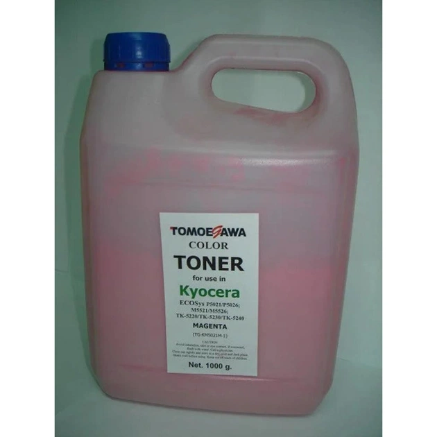 Тонер KYOCERA TK-5220/TK-5230/TK-5240, 1кг Magenta Tomoegawa (TG-KM5021M-1) - изображение 1