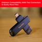 USB флеш накопичувач SanDisk 128GB Phone Drive for iPhone Metallic Sky Lightning/Type-C U (SDIXD0N-128G-GN6NE) - зменшене зображення 6