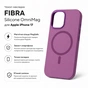 Чохол до мобільного телефона BeCover FIBRA Silicone OmniMag Apple iPhone 17 Purple (716203) - зменшене зображення 3