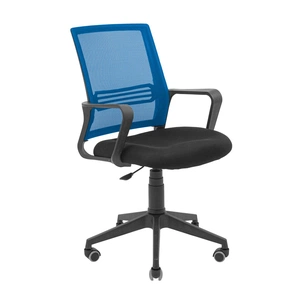 Офісне крісло Richman Джина Пластик Піастра Сітка чорна + синя (ADD0003026) зображення 1