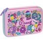Пенал Cool For School 1 відділення з органайзером рожевий (QT-5627-Pink) - зменшене зображення 1
