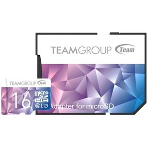 Карта пам'яті Team 16GB microSD Class 10 UHS-I/U3 (TCIIUSDH16GU349) зображення 1