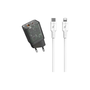 Зарядний пристрій Proda Xinrui A62 Fast Cherge 20W + Quick Charge (PD-A62-BK) зображення 1