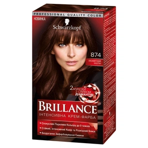 Фарба для волосся Brillance 874-Оксамитовий каштан 142.5 мл (4015000535328) зображення 1