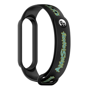 Ремінець до фітнес браслета Armorstandart RM для Xiaomi Mi Band 7/6/5 Inscription Black (ARM59271) зображення 1