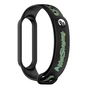 Ремінець до фітнес браслета Armorstandart RM для Xiaomi Mi Band 7/6/5 Inscription Black (ARM59271) - зменшене зображення 1