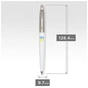 Ручка кулькова Parker JOTTER 17 Originals UKRAINE White CT BP Трезубец син-жовтий (15032_T0017u) - зменшене зображення 2