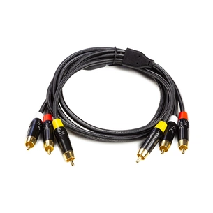 Кабель мультимедійний 3xRCA M to 3xRCA M 1.5m PowerPlant (CA911745) зображення 1