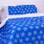 Покривало MirSon набір Print Line №7129 Blue Star 180х210 + 2 наволочки 50х70 (2200006079330) - зменшене зображення 2