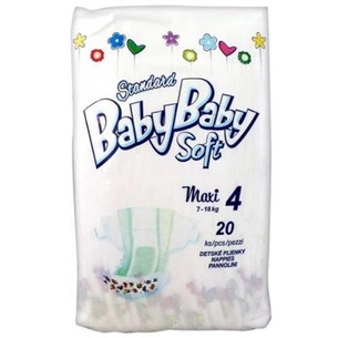 Підгузки BabyBaby Soft Standard Maxi 4 (7-18 кг) 20 шт (8588004865600) зображення 1