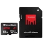 Карта пам'яті Strontium Flash 64GB microSDXC class 10 UHS-1 U3 (SRN64GTFU3A1A) - зменшене зображення 1