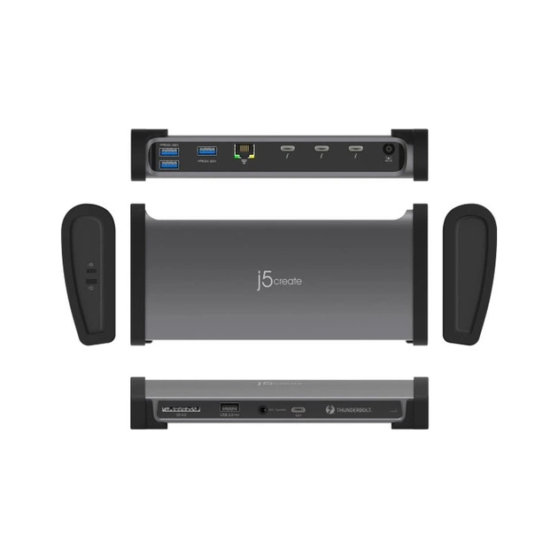 Порт-реплікатор J5create Dock-Station USB-C 11-in-1 (Thunderbolt/PD/картридер/USB-A/USB-C) (JTD562-EN) - picture 5