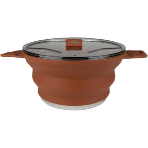 Котел туристичний Tribe Collapsible Pot 2,5 л силіконовий brown (T-FF-0025-brown) зображення 1