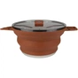 Котел туристичний Tribe Collapsible Pot 2,5 л силіконовий brown (T-FF-0025-brown) - зменшене зображення 1