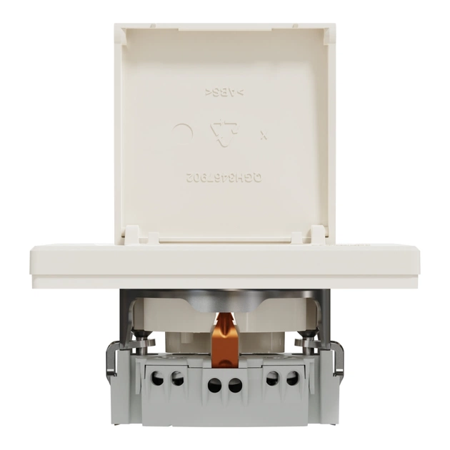 Розетка Schneider Electric ASFORA з кришкою, крем (EPH3100123) - зображення 6