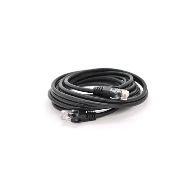 Патч-корд 5м, UTP, Cat.6, RJ45, CU, black Ritar (PCR-CU6/5Bk) - изображение 1