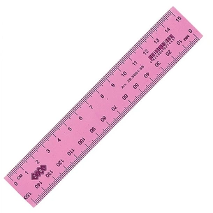 Лінійка ZiBi 15см, plastic, assorted colors, blister (ZB.5601-99) зображення 1