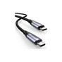 Дата кабель USB-C to USB-C 1.0m USB3.1 Gen2 US355 5A Alum. (Black) Ugreen (80150) - зменшене зображення 1