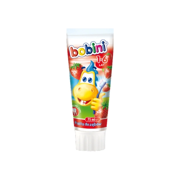 Дитяча зубна паста Bobini Kids Mint Bubble Gum від 1 року 75 мл (5900465997400) - зображення 1