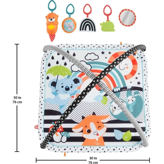 Дитячий килимок Fisher-Price ігровий центр Веселі розваги 3-в-1 (JMN72) - зображення 4