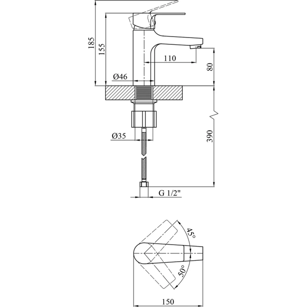 Змішувач Kroner Oker-C010 (CV019667) - picture 7
