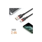 Дата кабель USB 2.0 AM to Lightning 1.0m 2.4A X203 black WUW (6972573336210) - уменьшенное изображение 2