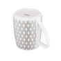 Чашка Ardesto Lamberto, 360мл, порцеляна, біло-сіра (AR3049) - зменшене зображення 5