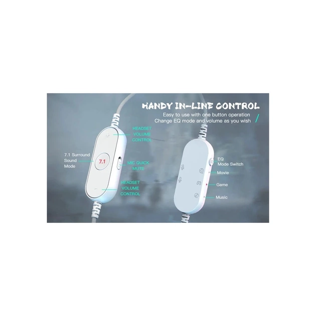 Наушники Fifine H6 RGB 7.1 White (H6W) - изображение 12