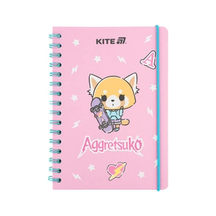 Блокнот Kite на спіралі A5 Aggretsuko , 80 аркушів, клітинка (AR25-190) зображення 1