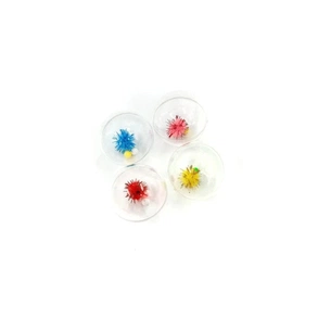 Іграшка для котів Hippie Pet М'ячики прозорі 4.5 см 4 шт (HIPCT18051) зображення 1