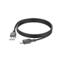 Дата кабель USB 2.0 AM to USB-C 1.0m silicone X101 Assistant black HOCO (6942007604079) - зменшене зображення 3