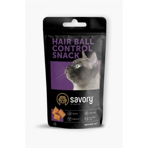 Ласощі для котів Savory Snack Hair ball Contro 60 г (для контролю утворення шерстяних грудочок) (4820232631485) изображение 1