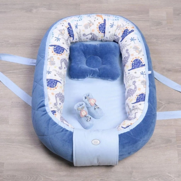 Кокон для новонароджених Верес Кокон-переноска Velour Dino (450.27) - picture 1